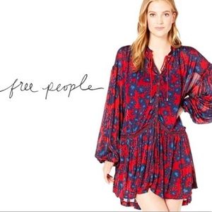 👠💥💥FINAL SALE!💥💥Free People Merlot Combo Dress! BRAND NEW WITH TAGS!